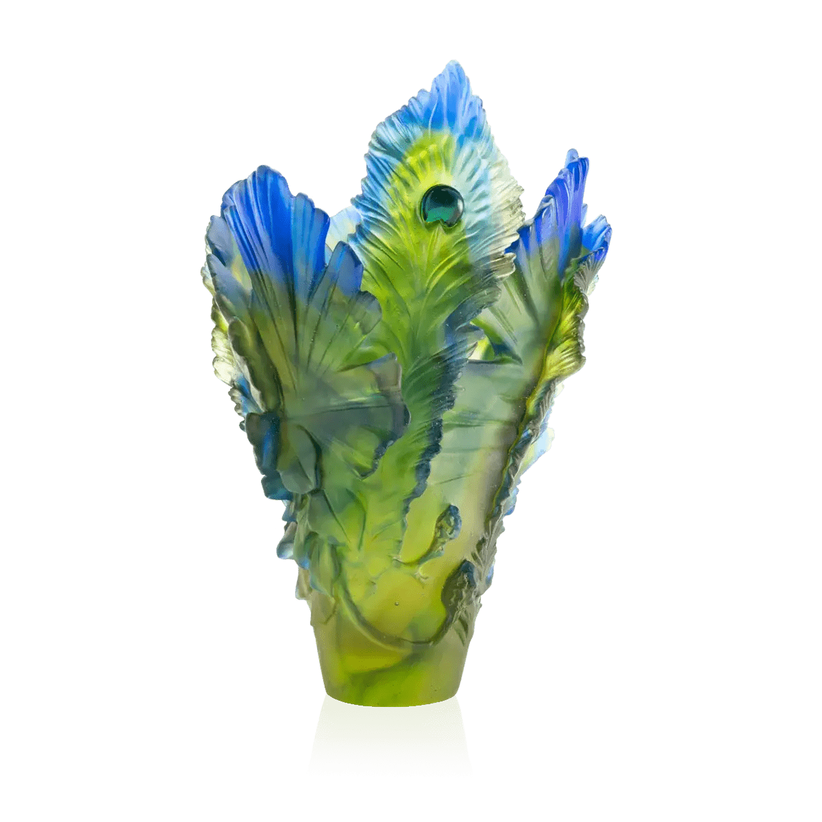 Large Vase - Fleur de Paon Exotique Daum