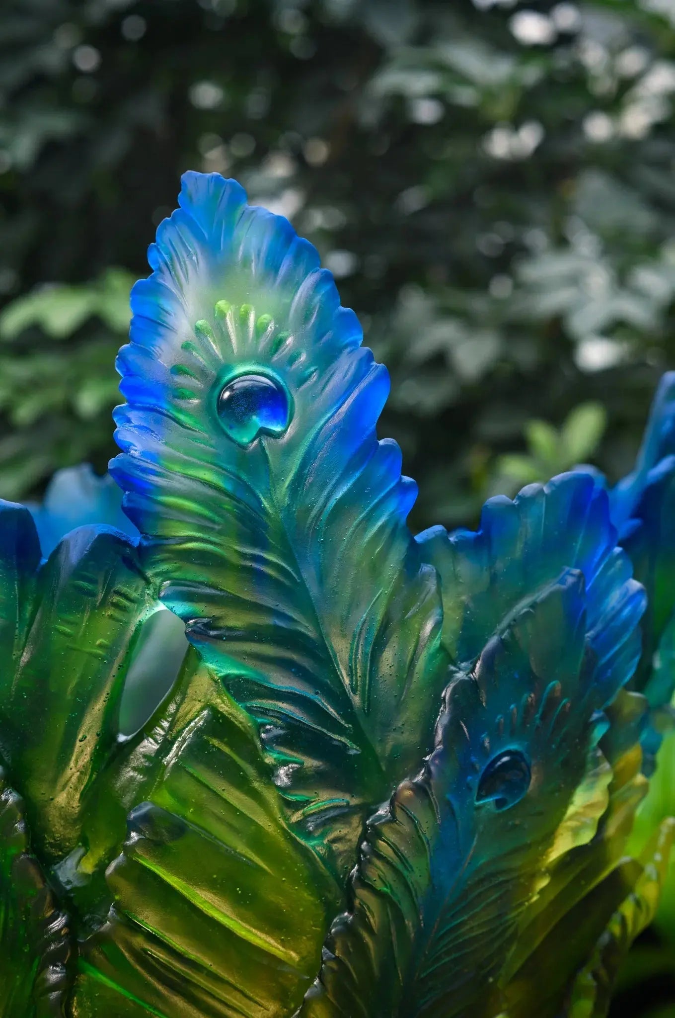 Large Vase - Fleur de Paon Exotique Daum