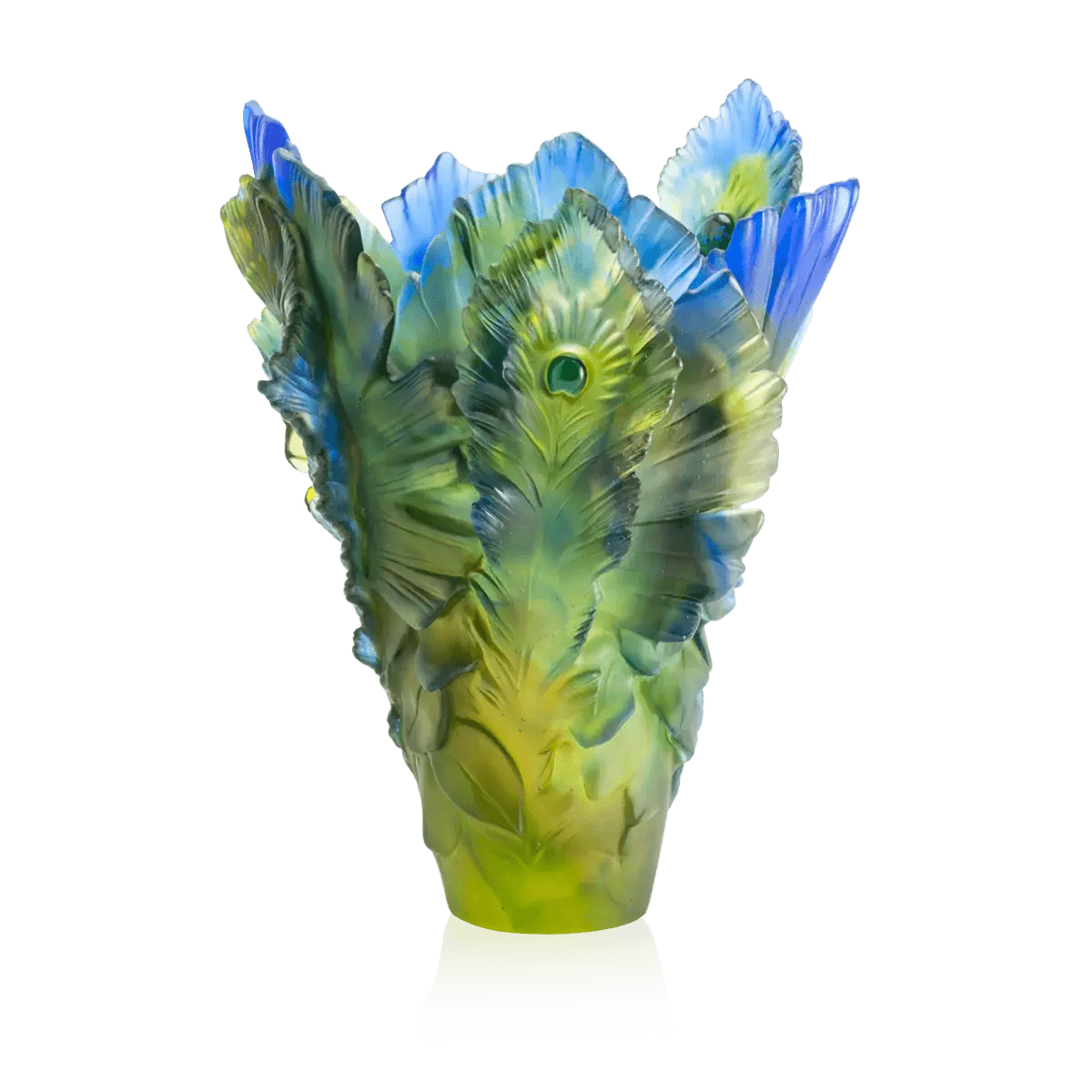 Large Vase - Fleur de Paon Exotique Daum
