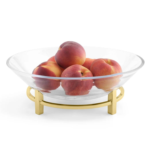 Glass Loft Centerpiece Bowl carrying fruits