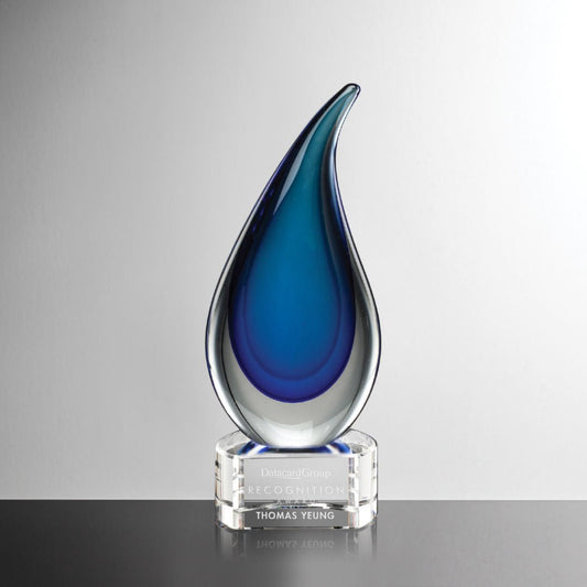 Lugano Crystal Award – Luxury Executive Trophy crystal edge - Crystal House