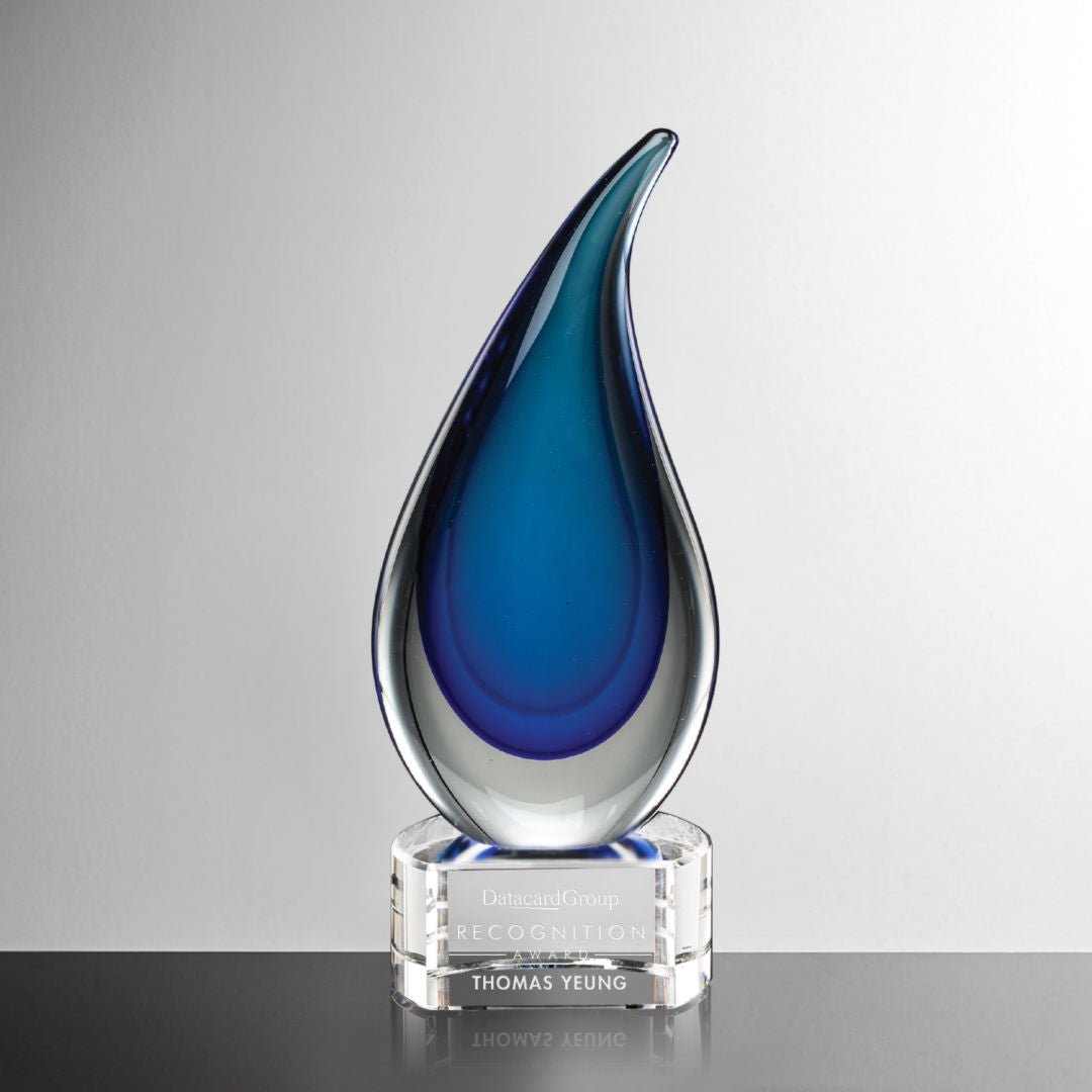 Lugano Crystal Award – Luxury Executive Trophy crystal edge - Crystal House