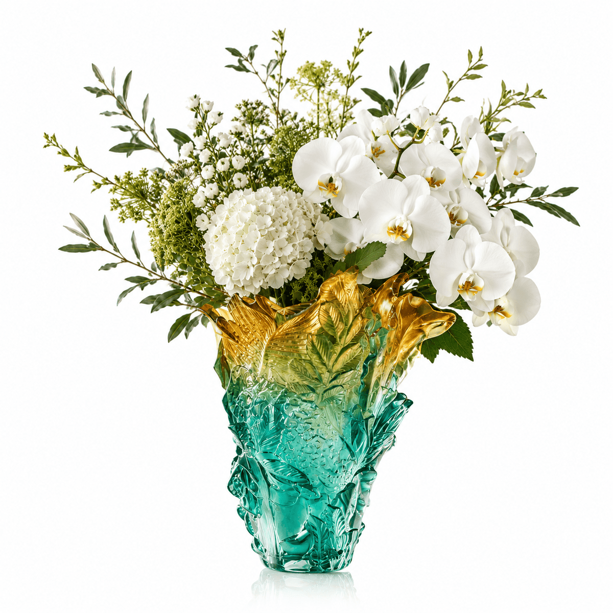Luxury Crystal Decor Vase - Tropical Voyage Daum - Crystal House