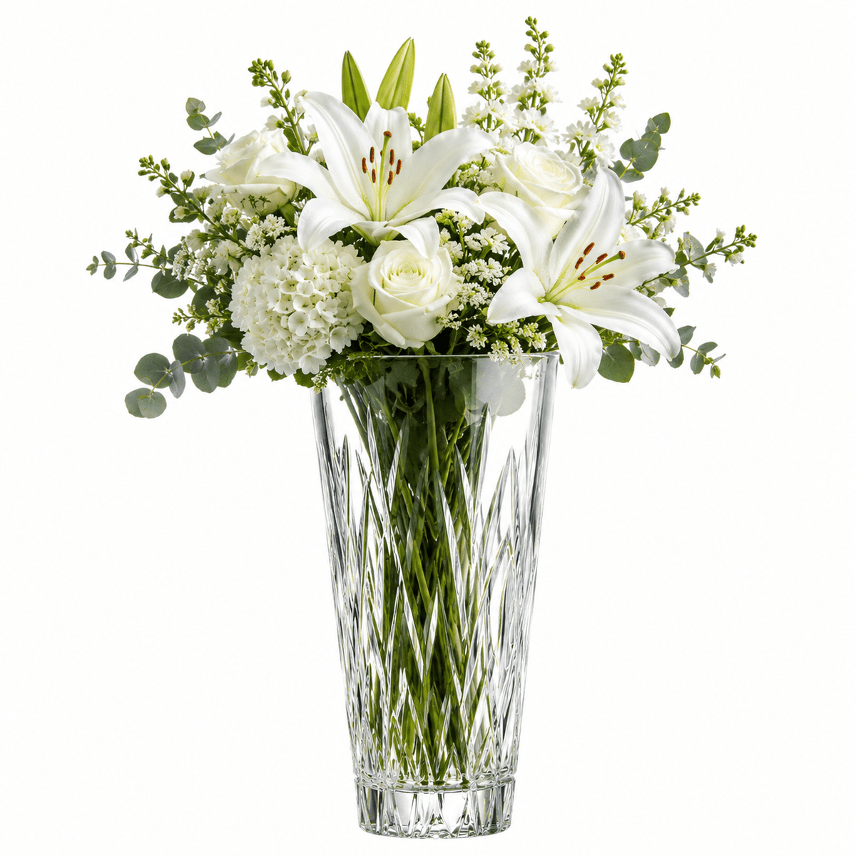 Luxury Crystal Vase Home Decor - Premium Elegance Gift Crystal House - Prism - Crystal House