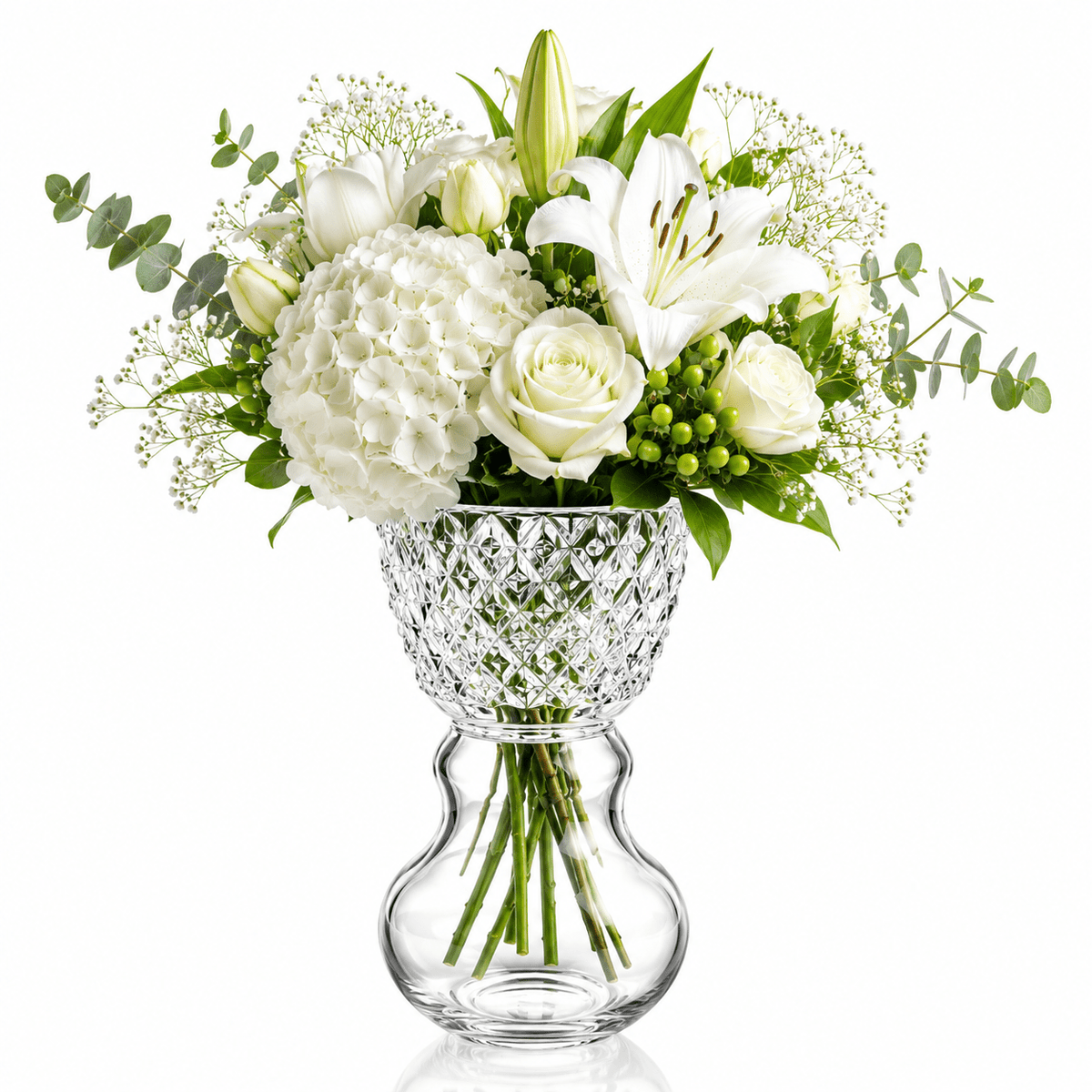 Luxury Crystal Vase Home Decor Premium Gift - Large Vista Alegre - Crystal House