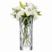 Luxury Crystal Vase Home Decor Premium Gift Vase (stripes, small) Orrefors - Crystal House