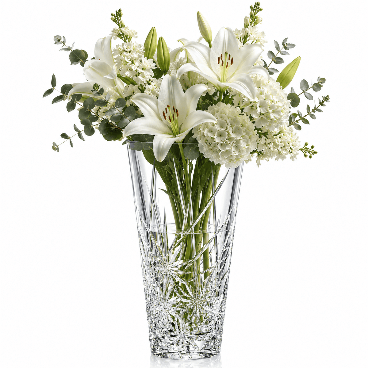 Luxury Crystal Vase Home Decor - Premium Unique Gift Crystal House - Prism - Crystal House