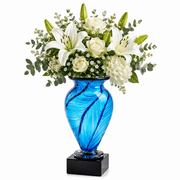 Luxury Crystal Vase Hyacinth Mercury Premium Gift - 2076 Monarch Custom Glass - Crystal House
