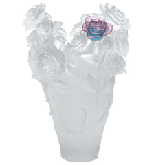 Magnum Rose Passion Vase 50 ex Daum
