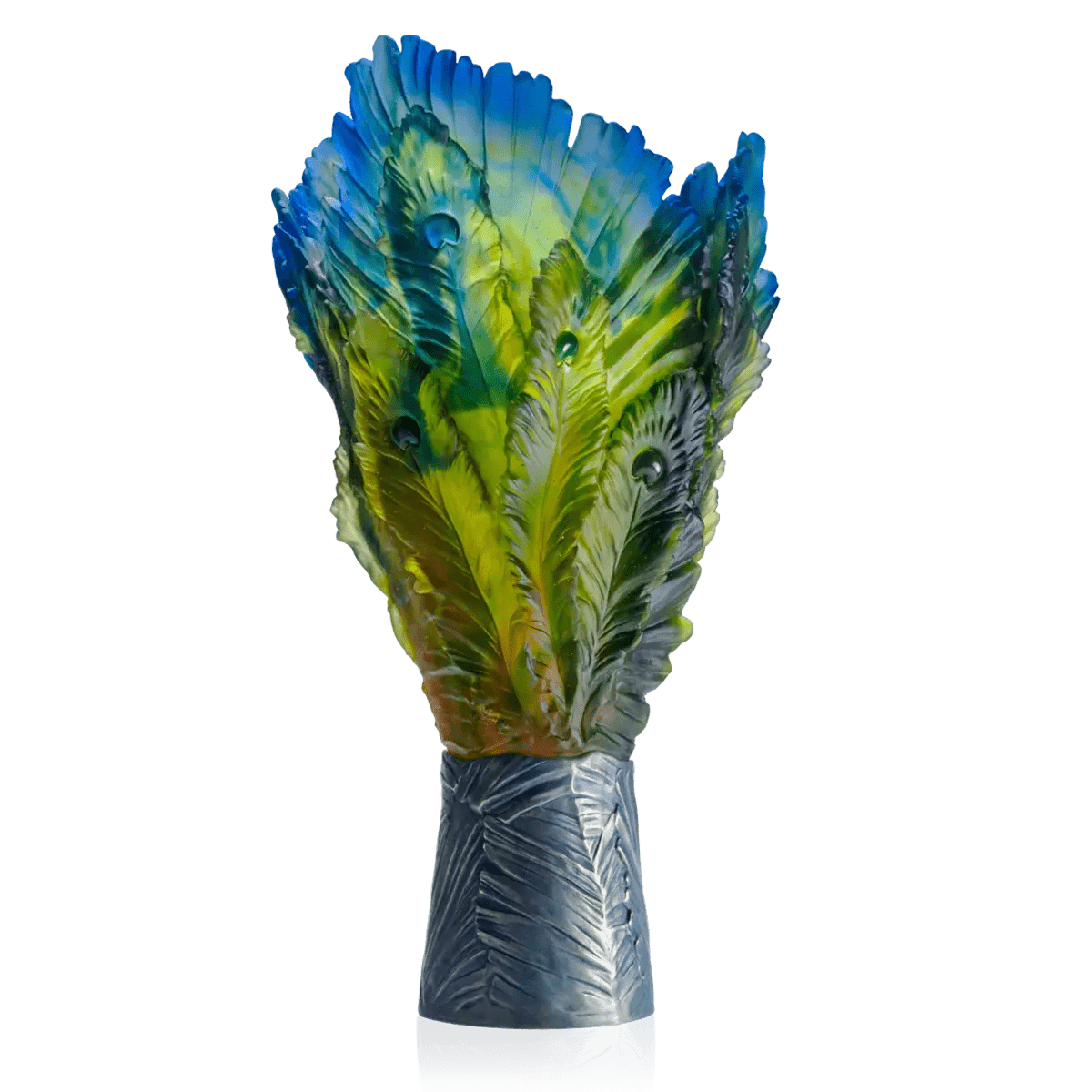Magnum Vase - Fleur de Paon Exotique Daum