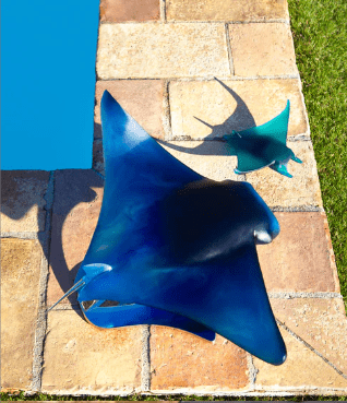 Manta Ray by Umberto Nuzzo 50 ex Daum - Crystal House