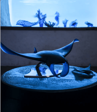 Manta Ray by Umberto Nuzzo 50 ex Daum - Crystal House