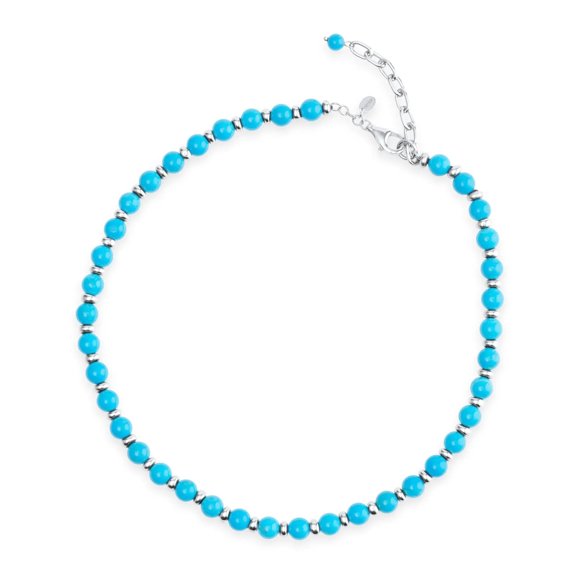 Marina Azure Bead Necklace Nambé