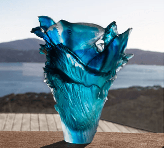 Maya Rays Magnum Vase Daum - Crystal House