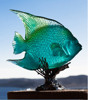 Maya Turquoise Royal Angelfish Daum - Crystal House
