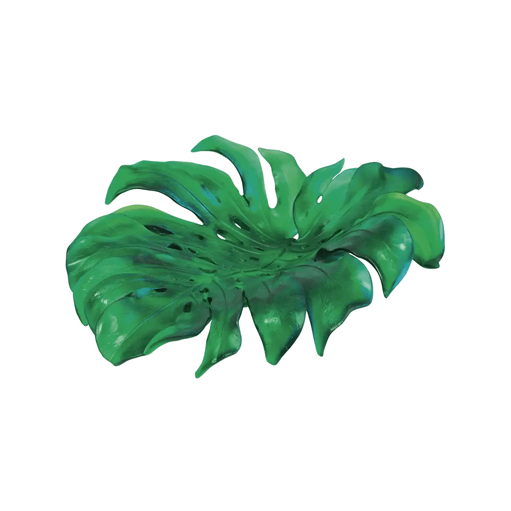 Medium Monstera Bowl by Emilio Robba 375 ex Daum