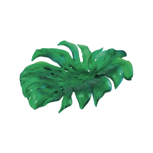 Medium Monstera Bowl by Emilio Robba 375 ex Daum