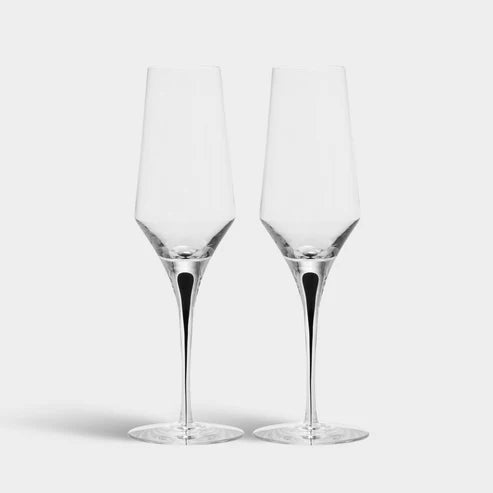 Metropol Champagne Set of 2 Orrefors - Crystal House