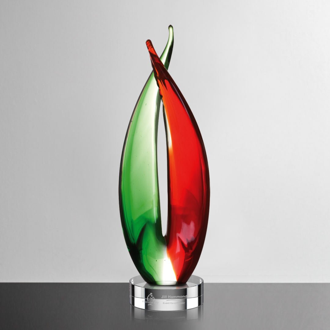 Milano Crystal Award Trophy – Luxury Corporate Gift crystal edge - Crystal House