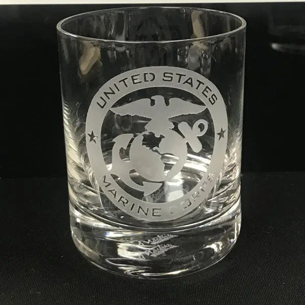 Military Insignia - Whiskey DOF (PAIR) Crystal House