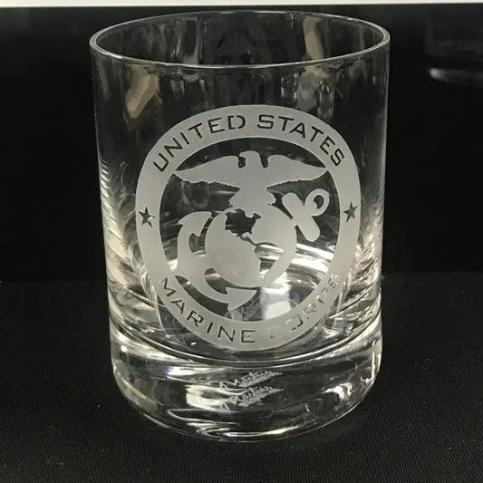 Military Insignia - Whiskey DOF (PAIR) Crystal House