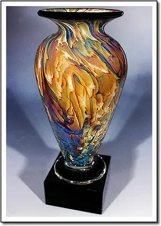 Indigo Athena Vase - 1969 - Crystal House