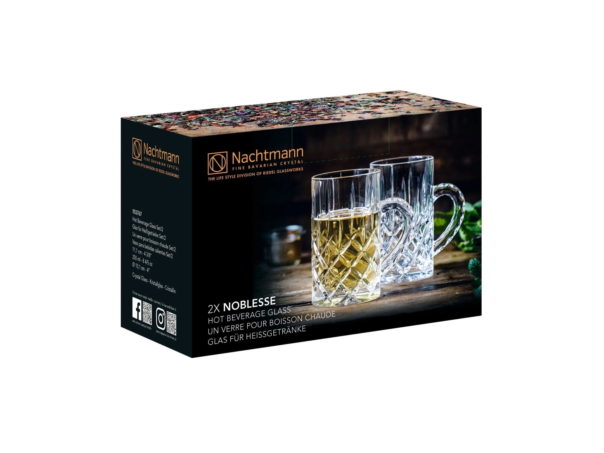 Nachtmann - Noblesse Hot Beverage Glass S/2 8.5Oz Nachtmann