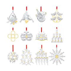 Nambe 12 Days of Christmas Ornaments Set – Premium Crystal Gift Sets Nambé- Crystal House