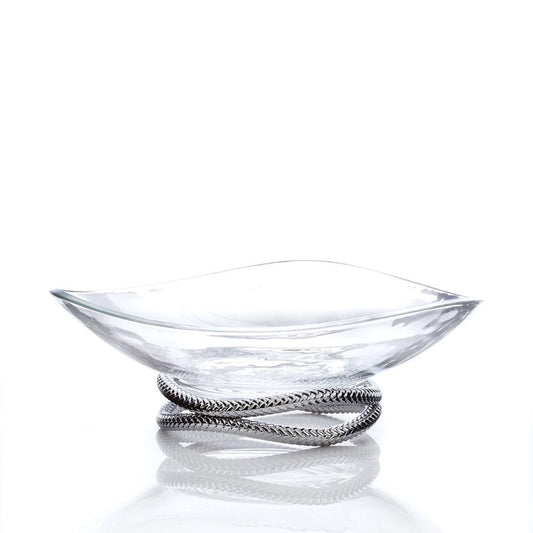 Nambe Braid Centerpiece Bowl – Luxury Crystal Gifts for Corporate & Weddings Nambé- Crystal House