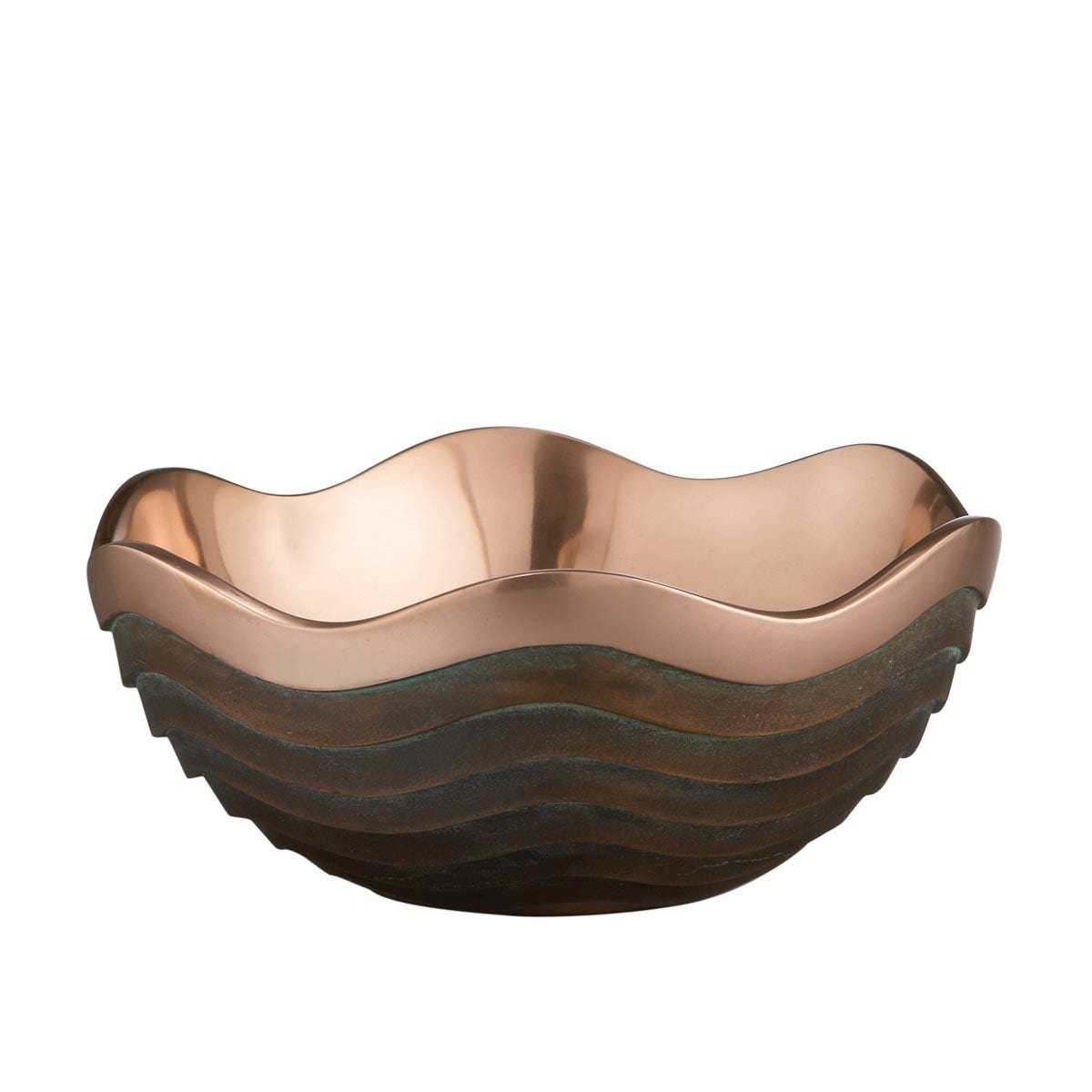 Nambé Copper Canyon Bowl 10in – Copper-Coated Alloy Designer Bowl Nambé- Crystal House