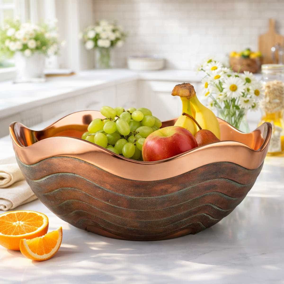 Nambe Copper Canyon Large Bowl – Luxury Corporate & Wedding Serveware Gift Nambé- Crystal House