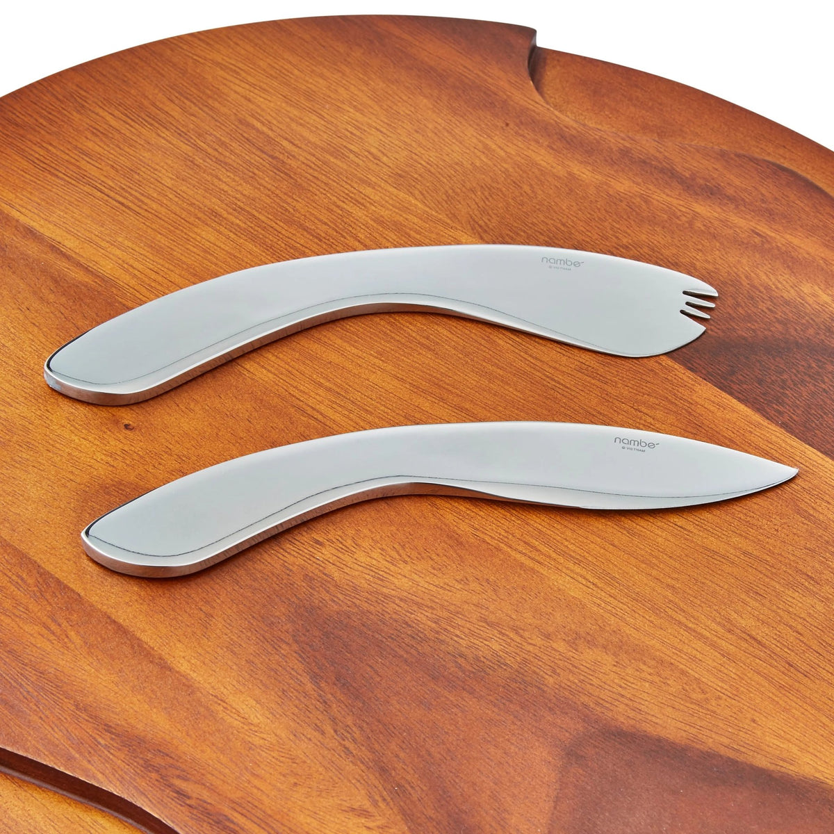 Nambe Entertaining Cheese Block w/ Knife & Spreader Nambé