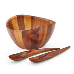 Nambe Entertaining Harmony 3-Piece Salad Set Nambé