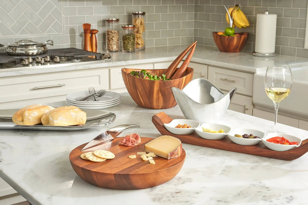 Nambe Entertaining Harmony Cheese Board w/ Knife Nambé