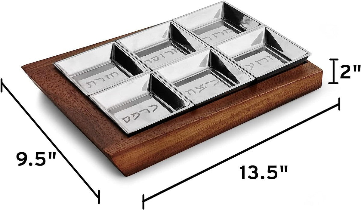 Nambé Geo Seder Plate – Luxury Judaica Passover Centerpiece Nambé - Crystal House