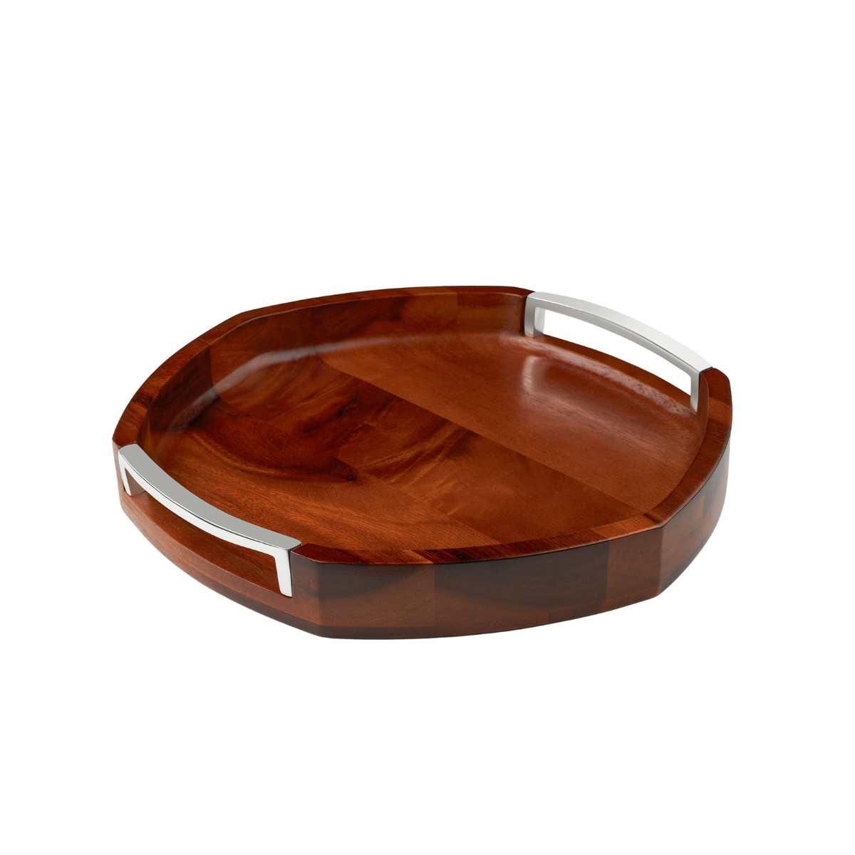 Nambe Rivet Handled Tray – Luxury Crystal Gifts for Corporate & Weddings Nambé- Crystal House