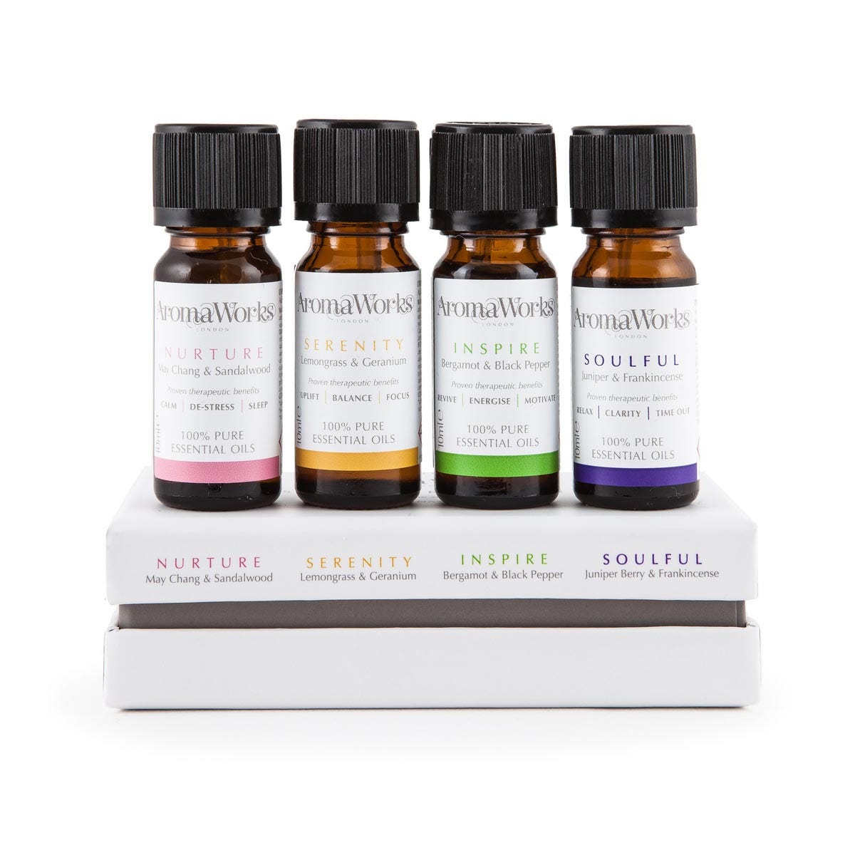Nambé Signature Essential Oil Gift Set – 4 Premium Aromatherapy Blends Nambé- Crystal House