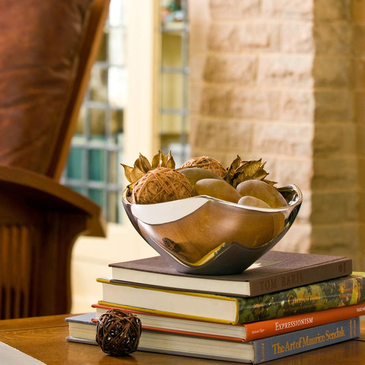 Nambe Tri-Corner Bowl – Luxury Crystal Gifts for Corporate & Weddings Nambé- Crystal House
