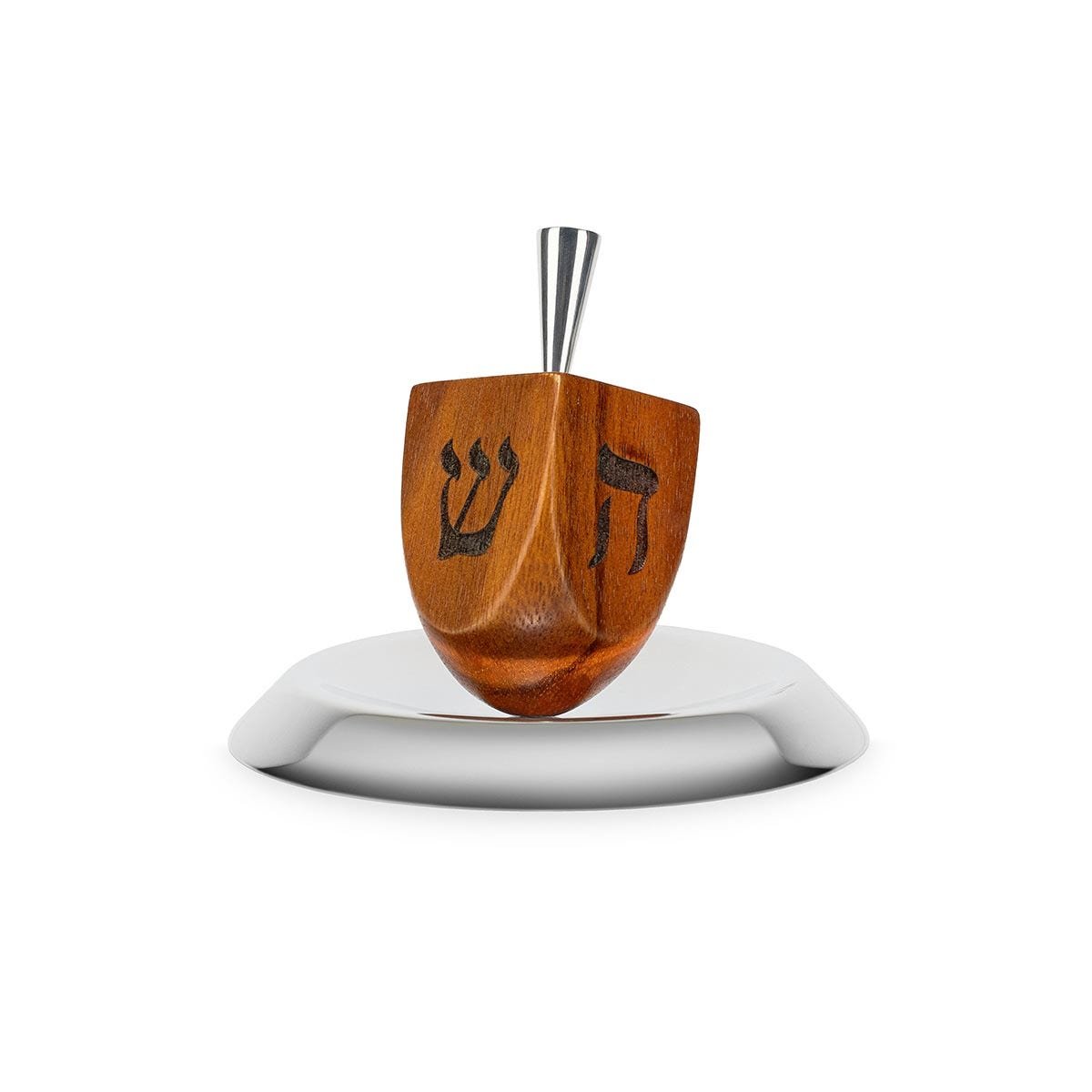 Nambé Unity Dreidel – Acacia Wood & Alloy Hanukkah Collectible Nambé- Crystal House