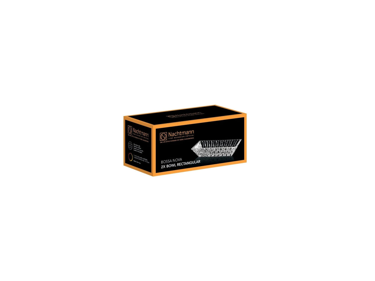 Natchmann - Bossa Nova Bowl Rectangular Set/2 6.7 In Nachtmann