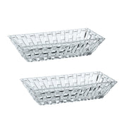 Natchmann - Bossa Nova Rectangular Bowl Set of 2 Nachtmann - Crystal House