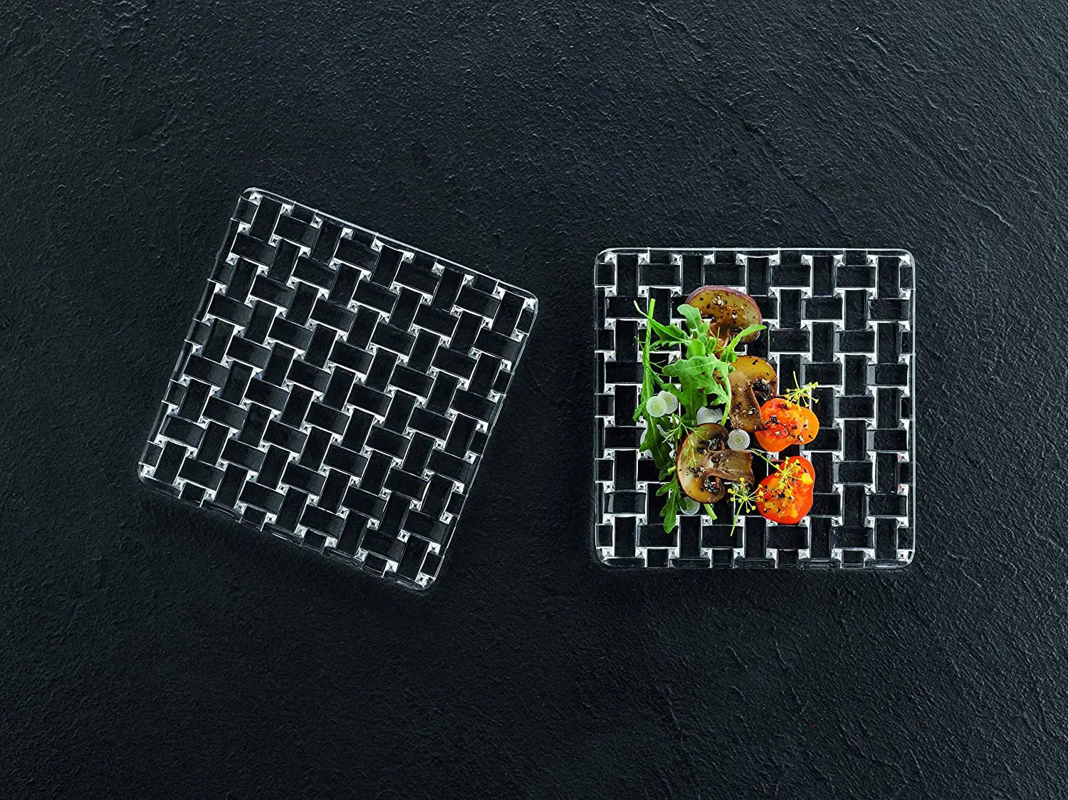 Natchmann - Bossa Nova Square platter 14cm Set/2 Nachtmann