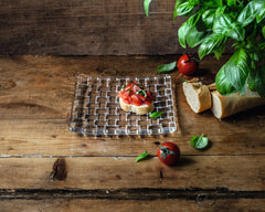 Natchmann - Bossa Nova Square platter 14cm Set/2 Nachtmann