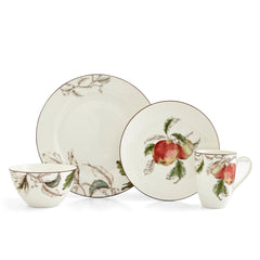 Nature's Bounty Dinnerware 4 pc Place Setting (Apple) Portmeirion - Crystal House