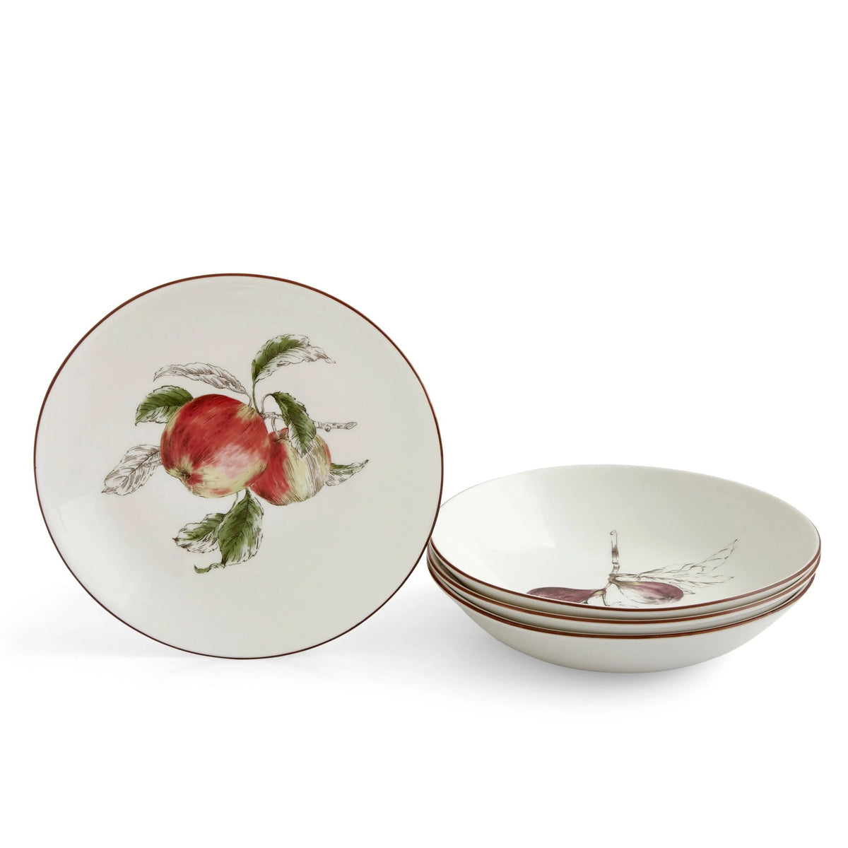 Nature's Bounty Dinnerware Pasta Bowl (Apple) Portmeirion - Crystal House