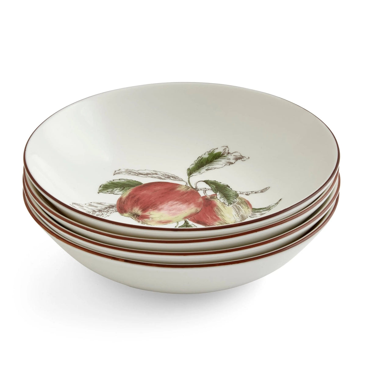 Nature's Bounty Dinnerware Pasta Bowl (Apple) Portmeirion - Crystal House