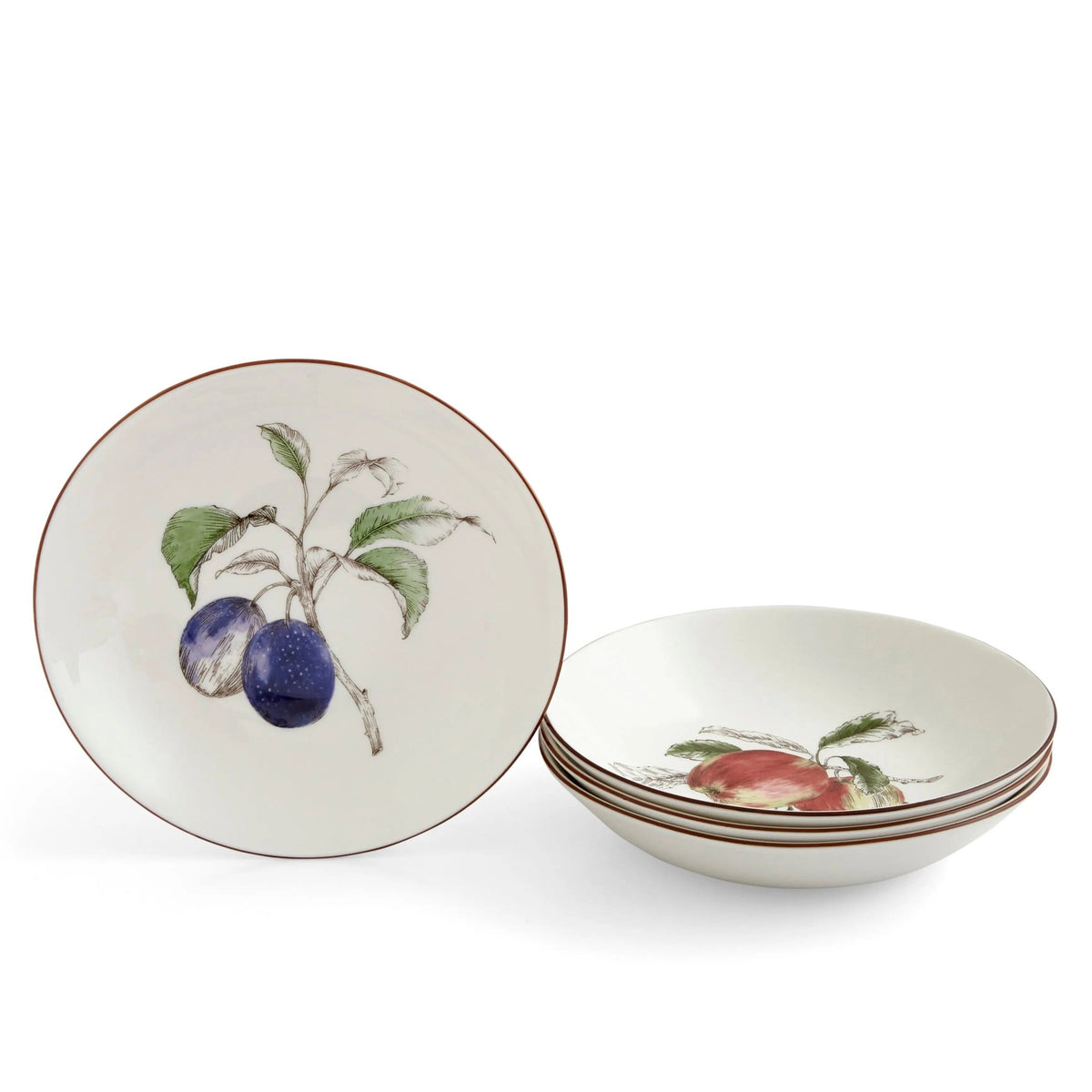 Natures Bounty - Dinnerware Pasta Bowl (Plum) Portmeirion - Crystal House