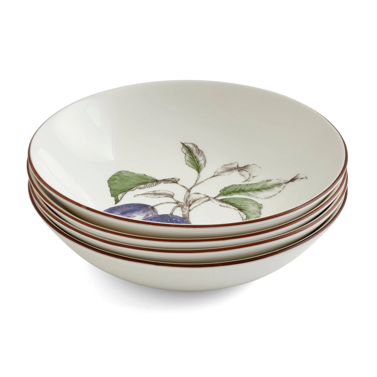 Natures Bounty - Dinnerware Pasta Bowl (Plum) Portmeirion - Crystal House