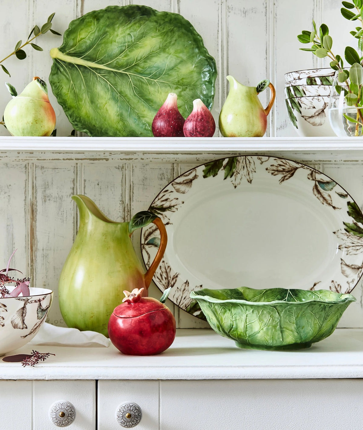 Natures Bounty - Figural Serveware Pear Pitcher Portmeirion - Crystal House