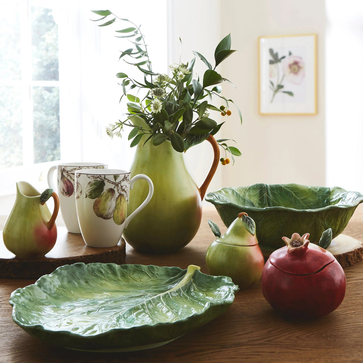 Natures Bounty - Figural Serveware Pear Pitcher Portmeirion - Crystal House